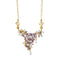 Collier Gabriella Rivalta - Collier fleur émaillée en or jaune 18 ct et diamants 58 Facettes 36199