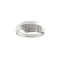 Bague 55 Bague contrariée en or blanc 18 ct sertie de diamants 58 Facettes 18525