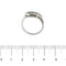Bague 55 Bague contrariée en or blanc 18 ct sertie de diamants 58 Facettes 18525
