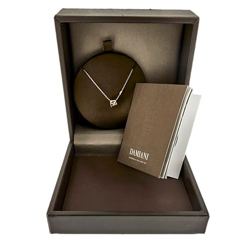Collier Damiani Abbraccio - Collier avec pendentif en or blanc et or rose et diamant 58 Facettes 36577