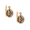 Boucles d'oreilles Boucles d’oreilles rondes en or rose 14 kt et argent, diamants 58 Facettes 36647