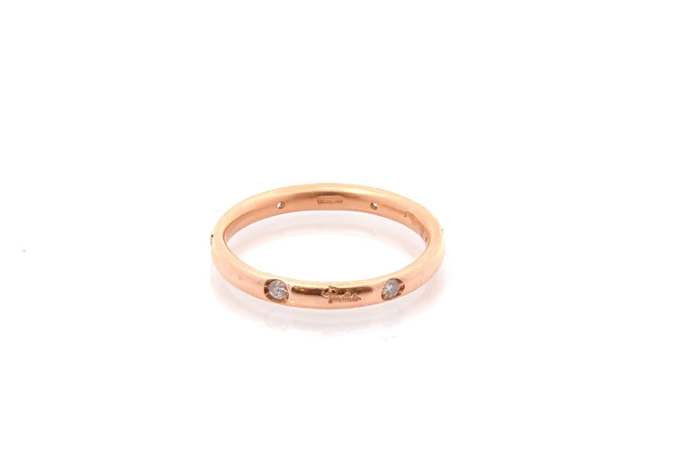 Bague 53 Pomellato Luciole - Alliance en or 18k et diamants 58 Facettes 26912dv