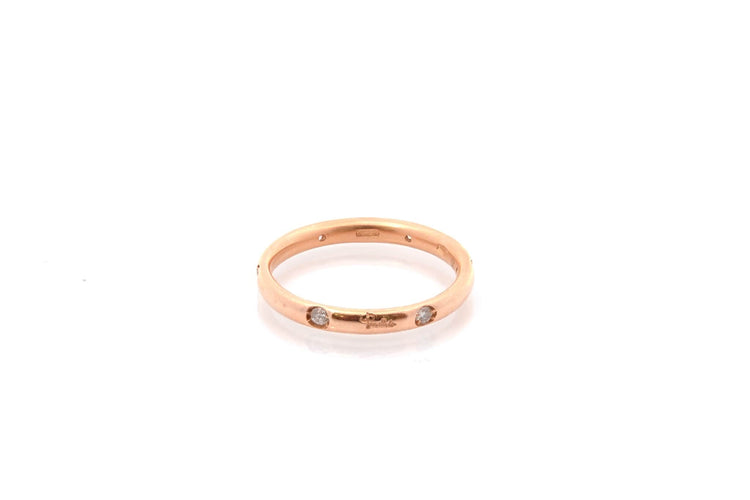 Bague 53 Pomellato Luciole - Alliance en or 18k et diamants 58 Facettes 26912dv