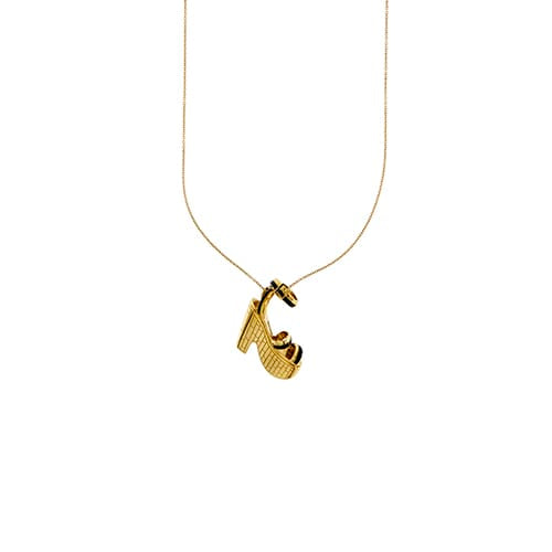 Collier Salvatore Ferragamo Miniature preziose - Collier long en or jaune 18 ct avec charm 58 Facettes 38608
