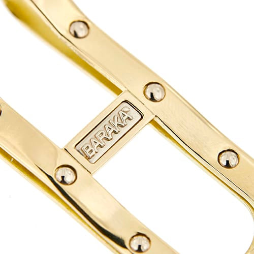 Barakà - Ferme-billets en or jaune 18 ct et or blanc 58 Facettes 36606