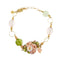 Bracelet Gabriella Rivalta - Bracelet à maillons en or jaune avec fleur émaillée 58 Facettes 36316