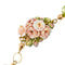 Bracelet Gabriella Rivalta - Bracelet à maillons en or jaune avec fleur émaillée 58 Facettes 36316