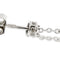 Boucles d'oreilles Salvini - Boucles d’oreilles pendantes en or blanc 18 ct, perles et diamants 58 Facettes 30516