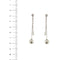 Boucles d'oreilles Salvini - Boucles d’oreilles pendantes en or blanc 18 ct, perles et diamants 58 Facettes 30516