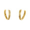 Boucles d'oreilles Boucles d’oreilles créoles ouvertes en or jaune 18 ct et diamants 58 Facettes 36761