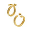 Boucles d'oreilles Boucles d’oreilles créoles ouvertes en or jaune 18 ct et diamants 58 Facettes 36761