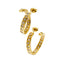 Boucles d'oreilles Boucles d’oreilles créoles ouvertes en or jaune 18 ct et diamants 58 Facettes 36761