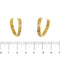 Boucles d'oreilles Boucles d’oreilles créoles ouvertes en or jaune 18 ct et diamants 58 Facettes 36761