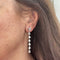 Boucles d'oreilles Boucles d’oreilles pendantes goutte en or blanc 18 ct et diamants 58 Facettes 36383