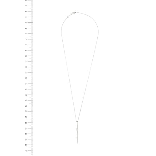 Collier Comete - Collier en or blanc 18 ct avec pendentif et diamants 58 Facettes 35195