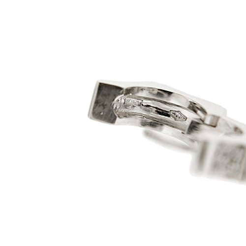 Boucles d'oreilles Salvini - Boucles d'oreilles créoles en or blanc 18 ct et diamants 58 Facettes 36633