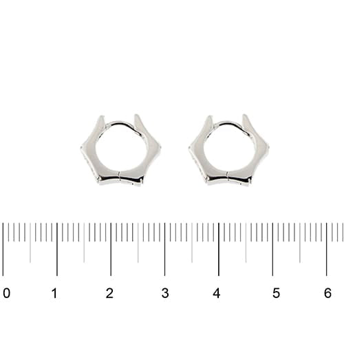 Boucles d'oreilles Salvini - Boucles d'oreilles créoles en or blanc 18 ct et diamants 58 Facettes 36633