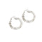 Boucles d'oreilles Boucles d’oreilles créoles ondulées en or blanc 18 ct 58 Facettes 22479