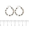 Boucles d'oreilles Boucles d’oreilles créoles ondulées en or blanc 18 ct 58 Facettes 22479