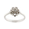 Bague 57 Bague solitaire fleur - Diamants 0,24 ct en or blanc 18 kt 58 Facettes 35652