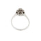 Bague 57 Bague solitaire fleur - Diamants 0,24 ct en or blanc 18 kt 58 Facettes 35652