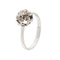 Bague 57 Bague solitaire fleur - Diamants 0,24 ct en or blanc 18 kt 58 Facettes 35652