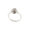 Bague 57 Bague solitaire fleur - Diamants 0,24 ct en or blanc 18 kt 58 Facettes 35652