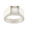Bague 51 Cartier Tank - Bague chevalière en or blanc 18 ct avec pierre de lune 58 Facettes 36051