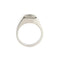 Bague 51 Cartier Tank - Bague chevalière en or blanc 18 ct avec pierre de lune 58 Facettes 36051