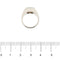 Bague 51 Cartier Tank - Bague chevalière en or blanc 18 ct avec pierre de lune 58 Facettes 36051