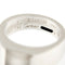Bague 51 Cartier Tank - Bague chevalière en or blanc 18 ct avec pierre de lune 58 Facettes 36051