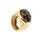 Bague Pomellato Iceberg - Bague jonc en or jaune 18 ct avec grenat 58 Facettes 36427