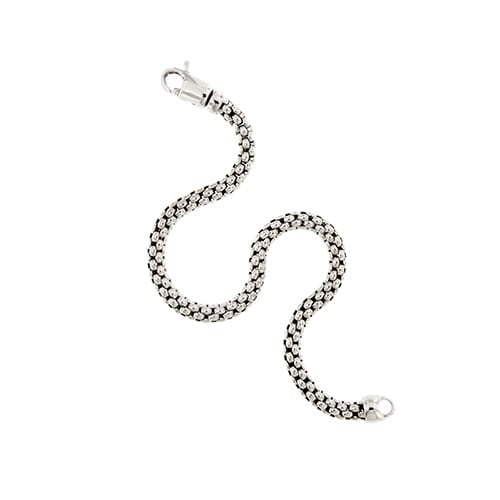 Bracelet Bracelet maille pop-corn en or blanc 18 ct 58 Facettes 28942