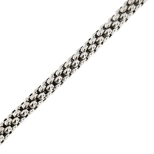 Bracelet Bracelet maille pop-corn en or blanc 18 ct 58 Facettes 28942