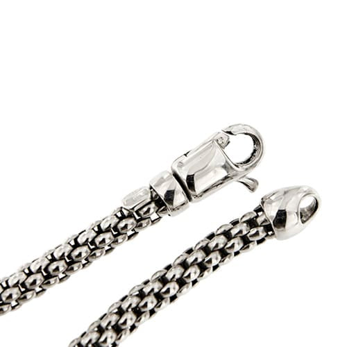 Bracelet Bracelet maille pop-corn en or blanc 18 ct 58 Facettes 28942