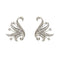 Boucles d'oreilles Boucles d’oreilles puces en or blanc 18 ct avec diamants (2,10 ct) 58 Facettes 38923