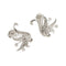 Boucles d'oreilles Boucles d’oreilles puces en or blanc 18 ct avec diamants (2,10 ct) 58 Facettes 38923