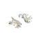 Boucles d'oreilles Boucles d’oreilles puces en or blanc 18 ct avec diamants (2,10 ct) 58 Facettes 38923