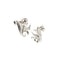 Boucles d'oreilles Boucles d’oreilles puces en or blanc 18 ct avec diamants (2,10 ct) 58 Facettes 38923
