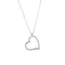 Collier Collier - Pendentif cœur en or blanc 18 ct et diamants 58 Facettes 35585