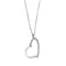 Collier Collier - Pendentif cœur en or blanc 18 ct et diamants 58 Facettes 35585