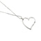 Collier Collier - Pendentif cœur en or blanc 18 ct et diamants 58 Facettes 35585