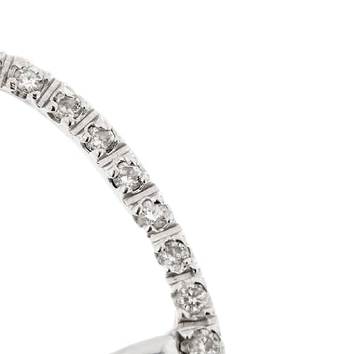 Collier Collier - Pendentif cœur en or blanc 18 ct et diamants 58 Facettes 35585