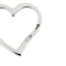 Collier Collier - Pendentif cœur en or blanc 18 ct et diamants 58 Facettes 35585
