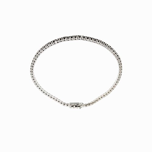 Bracelet Bracelet tennis - diamants noirs 1,58 ct en or blanc 18 ct 58 Facettes 34310
