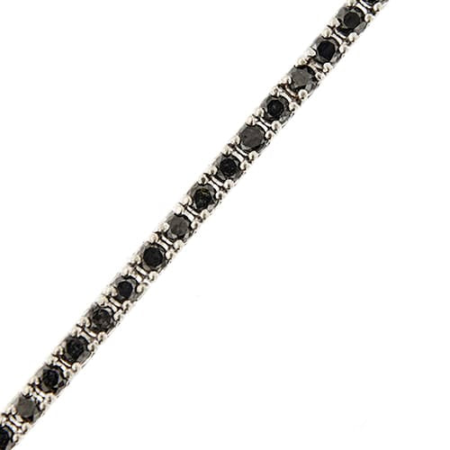 Bracelet Bracelet tennis - diamants noirs 1,58 ct en or blanc 18 ct 58 Facettes 34310