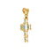 Pendentif Pendentif croix en or jaune 18 ct et topazes 58 Facettes 1885