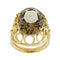 Bague Bague - Quartz fumé ovale en or jaune 18 ct 58 Facettes 34882