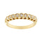 Bague 55 Bague rivière en or jaune 18 ct avec diamants 0,60 ct 58 Facettes 36983