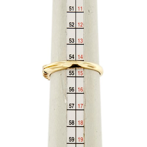 Bague 55 Bague rivière en or jaune 18 ct avec diamants 0,60 ct 58 Facettes 36983